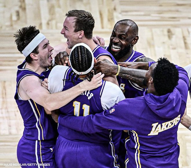 湖人险胜魔术肯纳德三分