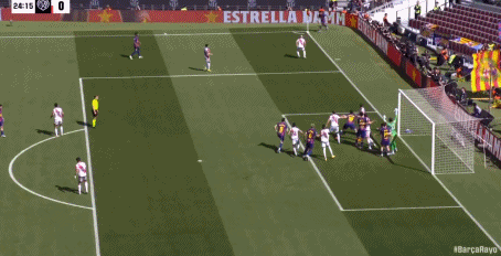 霍安-加西亚神扑救主 巴萨1-0力克巴列卡诺